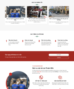 Chuyển nhà - Mẫu website nội dung tin tức về nội dung chuyển nhà