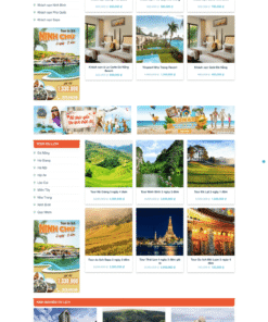 Du lịch 02 – Mẫu website giới thiệu về dịch vụ du lịch