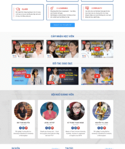 Giáo dục 04 - Mẫu website về giáo dục - đào tạo - khoá học