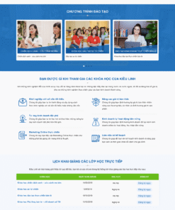 Giáo dục 09 - Mẫu website về giáo dục - đào tạo - khoá học