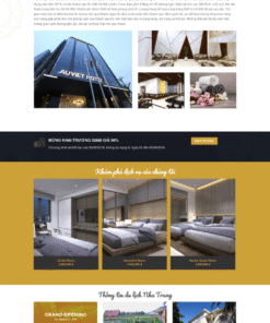 Khách sạn 01 - Mẫu website giới thiệu về dịch vụ khách sạn