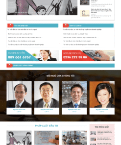 Luật sư - Mẫu website nội dung tin tức về luật