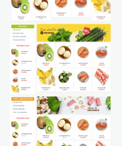 Thực phẩm 01 - Mẫu website bán thực phẩm ăn uống