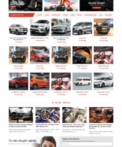 Toyota 02 - Mẫu website giới thiệu và bán xe toyota