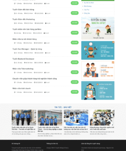 Tuyển dụng - Mẫu website nội dung tin tức về tuyển dụng