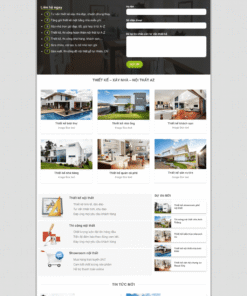 Xây dựng - Mẫu website giới thiệu về nội thất